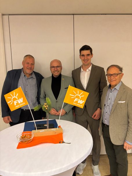 Gerhard Becker, Dr. Fabian Mehring, Michael Jahn, 3. Bürgermeister Anton Gollmitzer
